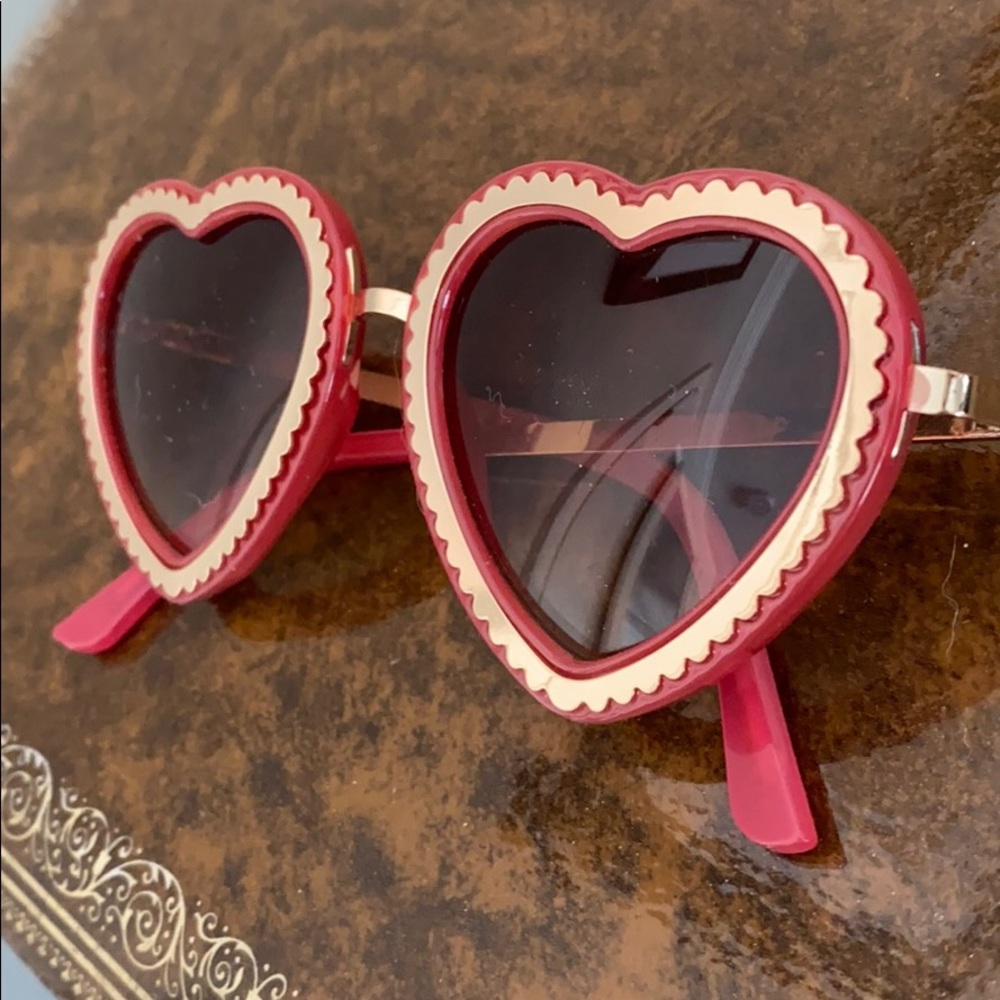 Betsey Johnson Heart-Shaped Sunglasses